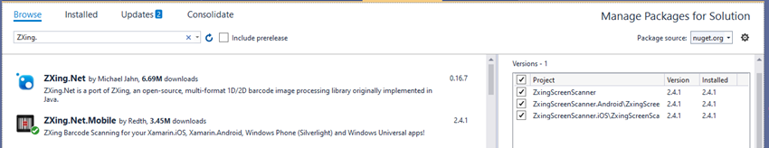 Embedding QR Code Scanner in Xamarin.Forms